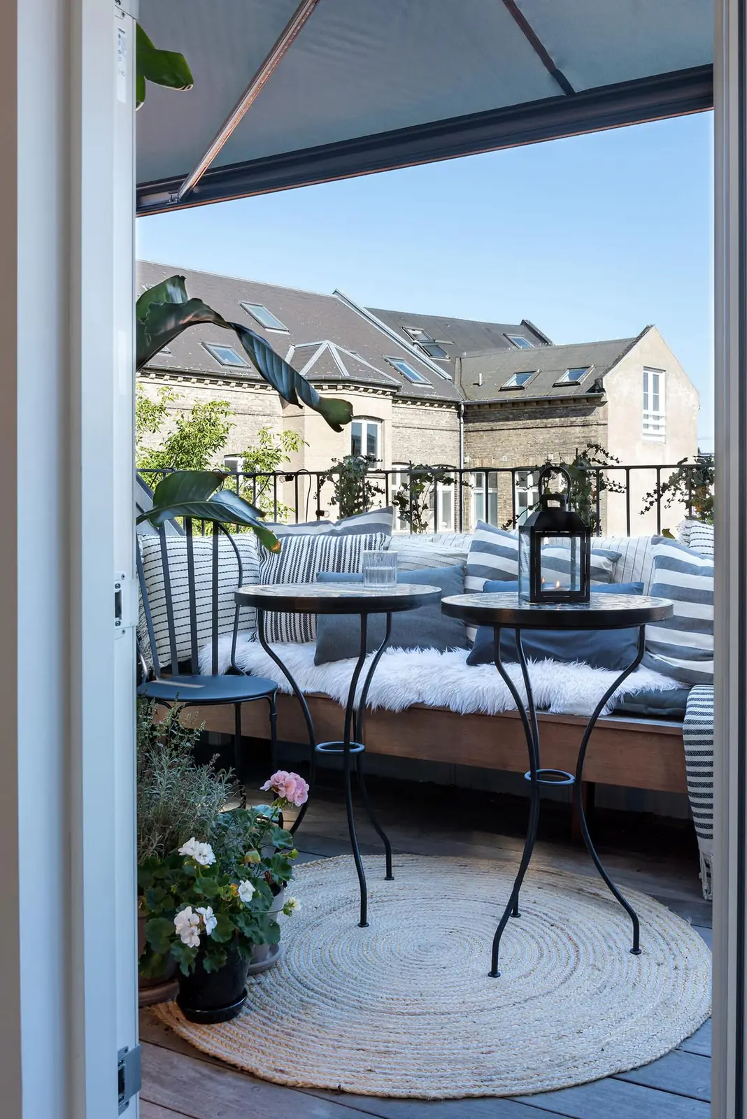 Tagterrasse med udsigt